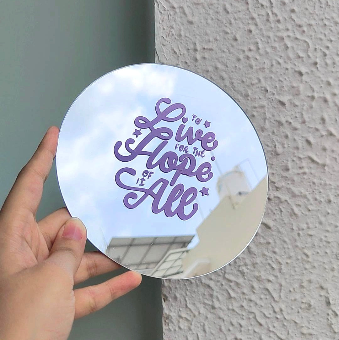 To live for the hope of it all