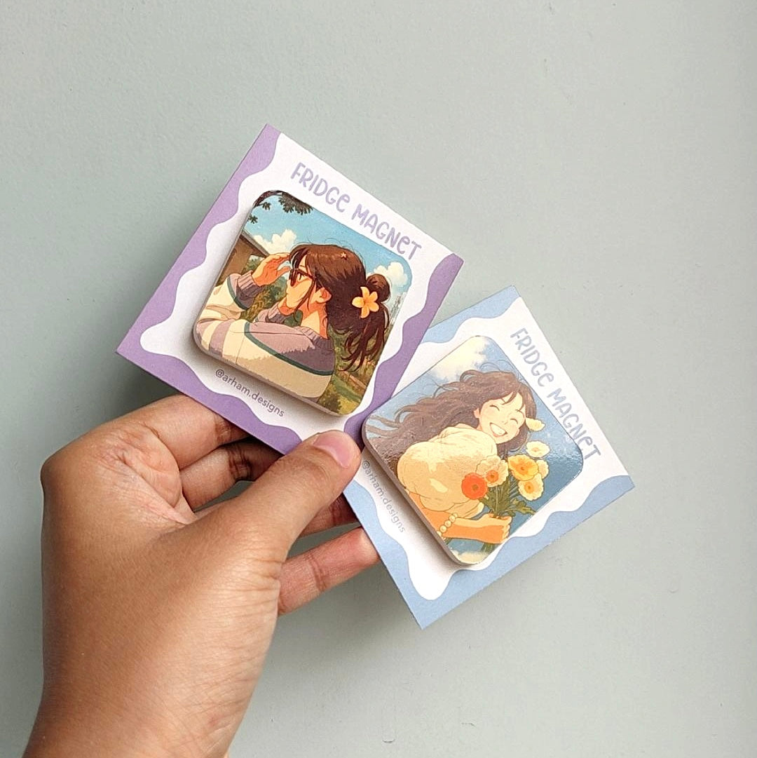 Ghibli style photo magnet