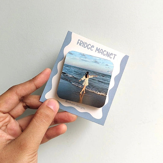 Custom photo magnet