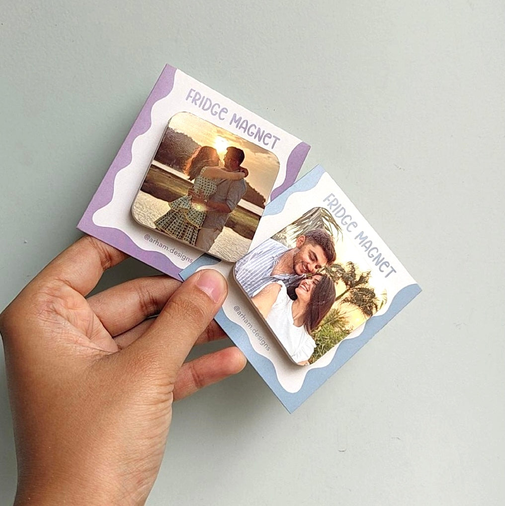 Custom photo magnet