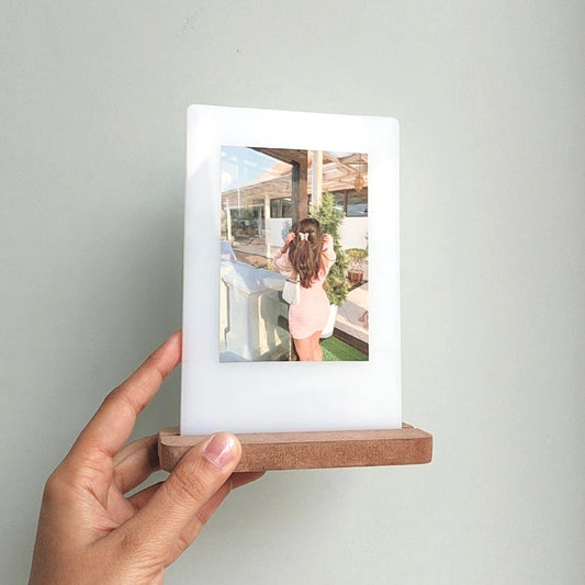 Big acrylic Polaroid - White 🤍