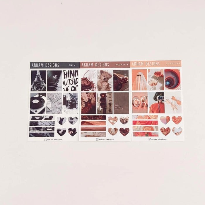 Autumn sticker sheet 3pcs
