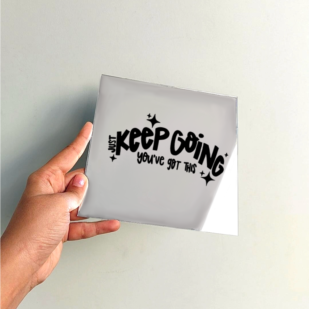 Just keep going.